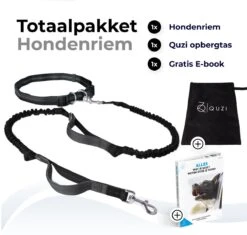 Canicross Looplijn Hond Met Heupriem Voor Hardlopen - Elastische Handsfree Hondenriem - Honden Trainingslijn - 150/210cm - Zwart -Merkloos Winkel 1200x1140 18