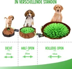 VEDIC® - XL Snuffelmat Groen/Bruin - Hondenspeelgoed- Antischrok - 45 CM - Hondenspeelgoed - Honden En Katten - Intelligentie - Slow Feeder - Voerbak 12 VEDIC® - XL Snuffelmat Groen/Bruin - Hondenspeelgoed- Antischrok - 45 CM - Hondenspeelgoed - Honden En Katten - Intelligentie - Slow Feeder - Voerbak -Merkloos Winkel 1200x1140 8