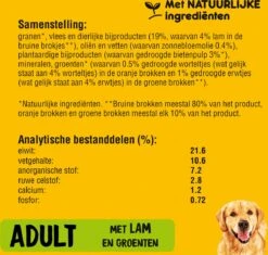 Pedigree Adult Honden Droogvoer - Lam - 10 Kg -Merkloos Winkel 1200x1143 10
