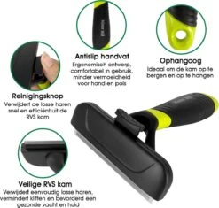 Mister Mill Trimhark - Hondenkam Kattenkam - Dierenkam 6,6 CM 13 Mister Mill Trimhark - Hondenkam Kattenkam - Dierenkam 6,6 CM -Merkloos Winkel 1200x1143 7