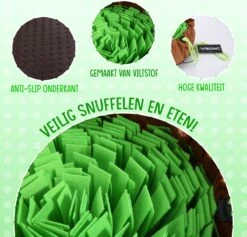 VEDIC® - XL Snuffelmat Groen/Bruin - Hondenspeelgoed- Antischrok - 45 CM - Hondenspeelgoed - Honden En Katten - Intelligentie - Slow Feeder - Voerbak 14 VEDIC® - XL Snuffelmat Groen/Bruin - Hondenspeelgoed- Antischrok - 45 CM - Hondenspeelgoed - Honden En Katten - Intelligentie - Slow Feeder - Voerbak -Merkloos Winkel 1200x1151 4