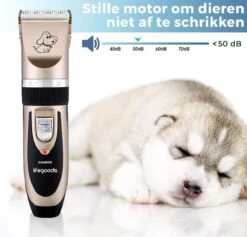 LifeGoods Hondentondeuse - Voor Katten En Honden - Complete Set - 5 Standen - Draadloos - Oplaadbaar - Goud/Zwart -Merkloos Winkel 1200x1153 1