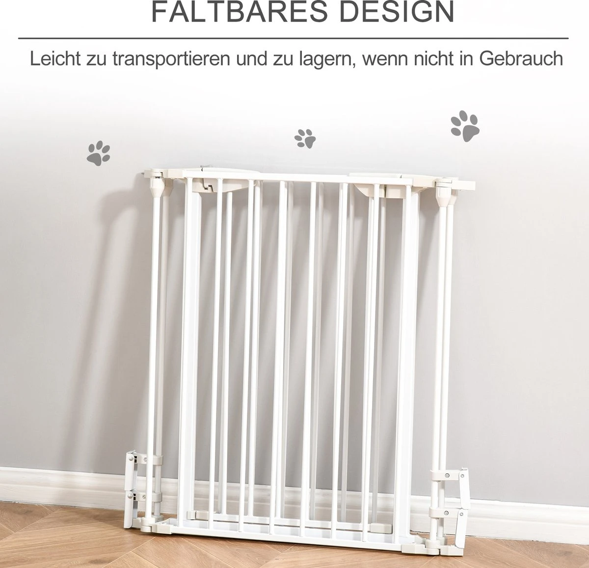 PawHut Afschermhek Voor Honden Veiligheidshek Hondenhek 3 Elementen Kunststof Wit D06-100V01 8 PawHut Afschermhek Voor Honden Veiligheidshek Hondenhek 3 Elementen Kunststof Wit D06-100V01 - Afbeelding 6