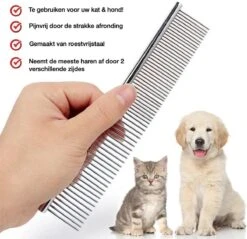 Merkloos Anti-Klit- Kam - Haarverwijderaar Voor Huisdieren - Pijnloos - Roestvrijstaal - Huisdiervriendelijk -Merkloos Winkel 1200x1161 2