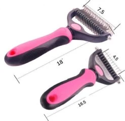 Hondenborstel - Dubbelzijdig Ontharing Tool - Herbruikbare Honden & Kattenvachtkam - Huisdier Grooming - 1 Stuk - Groen -Merkloos Winkel 1200x1164 1