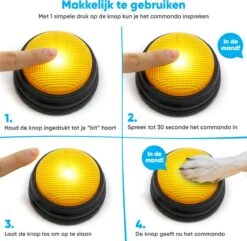 BFreshPets Praatknop Voor Honden - 6 Stuks - Dogbuttons - Hondenspeelgoed - Honden Training - Laat Uw Huisdier Spreken -Merkloos Winkel 1200x1170 5