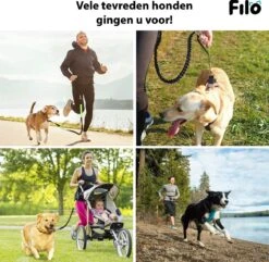 Filo Elastische Hondenriem Middel - Hardlopen En Wandelen - Hardloopriem Hond Handsfree Met Heuptasje - Looplijn Met Heupriem - Canicross Gordel Honden - Riemen - Heupgordel - Leiband -Merkloos Winkel 1200x1171 11