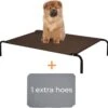 Hondenbed - Hondenstretcher - Honden Ligbed - Inclusief 2 Overtrekhoezen - XL - 110x68cm - Grijs En Koffie -Merkloos Winkel 1200x1175 6