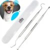 Nola & Coco® Tandsteen Verwijderaar Set Inclusief Bewaardoosje - Tandenkrabber - Set Van Twee - Hond - Kat - Tandenborstel - Tandplak Verwijderen - Tandenstoker - Honden Tanden Schoonmaken - Tandenhaakje - Gebitsreiniging -Merkloos Winkel 1200x1178 10