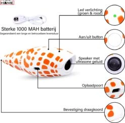 Merkloos LotaHome - Anti Blaf Apparaat - Hondentrainer Voor Binnen En Buiten - Bereik Tot 15 Meter - Diervriendelijk - Zonder Schok - Ultrasone - Voor Alle Honden - Inclusief Clicker -Merkloos Winkel 1200x1179 2