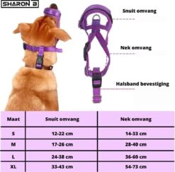 Sharon B Muilkorf Paars Maat M - Fleece - Wasbaar - Reflecterend -Merkloos Winkel 1200x1179 4