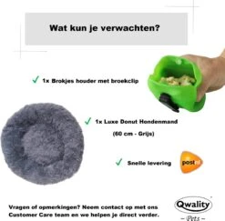 Hondenmand Donut – 60 Cm - Honden Mand – Pluche – Fluffy – Extra Zacht - Hondenkussen – Kattenkussen – Bed - Wasbaar Met Rits – Hondenmanden – Rond – Bank – Grijs - Qwality 21 Hondenmand Donut – 60 Cm - Honden Mand – Pluche – Fluffy – Extra Zacht - Hondenkussen – Kattenkussen – Bed - Wasbaar Met Rits – Hondenmanden – Rond – Bank – Grijs - Qwality -Merkloos Winkel 1200x1181 4