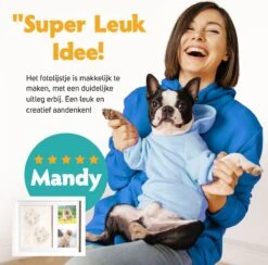 Honden Fotolijst Met Kleiafdruk - Gipsafdruk - Speelgoed Voor Dieren - Pootafdruk Hond - Puppy Speelgoed - Gipsafdruk Huisdier -Merkloos Winkel 1200x1183 7