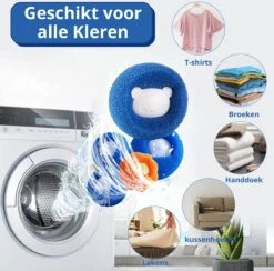 Merkloos Wasdrogerbollen - Haarverwijderaar Huisdieren - Haarvanger Wasmachine - Wasbollen - Drogerbollen - 4 Keer -Merkloos Winkel 1200x1187