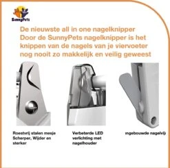 SunnyPets - Professionele Dieren Nagelknipper - Wit - Met LED En Vijl - Hond - Kat - Geschikt Voor Alle - Nageltang -Merkloos Winkel 1200x1190 7