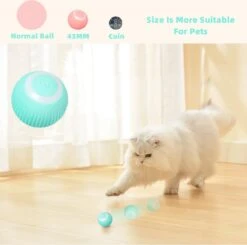 Merkloos Pecute® Elektrische Speelbal - Slimme Interactieve Zelfrollende Bal - Kat En Hond Speelgoed - Kattenspeelgoed - Blauw -Merkloos Winkel 1200x1192 11