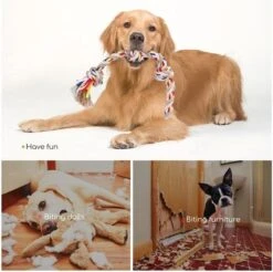 Nobleza Hondentouw - Speeltouw Hond - Flostouw Hond - Trektouw Hond - Lang - Geknoopt -Merkloos Winkel 1200x1193 8