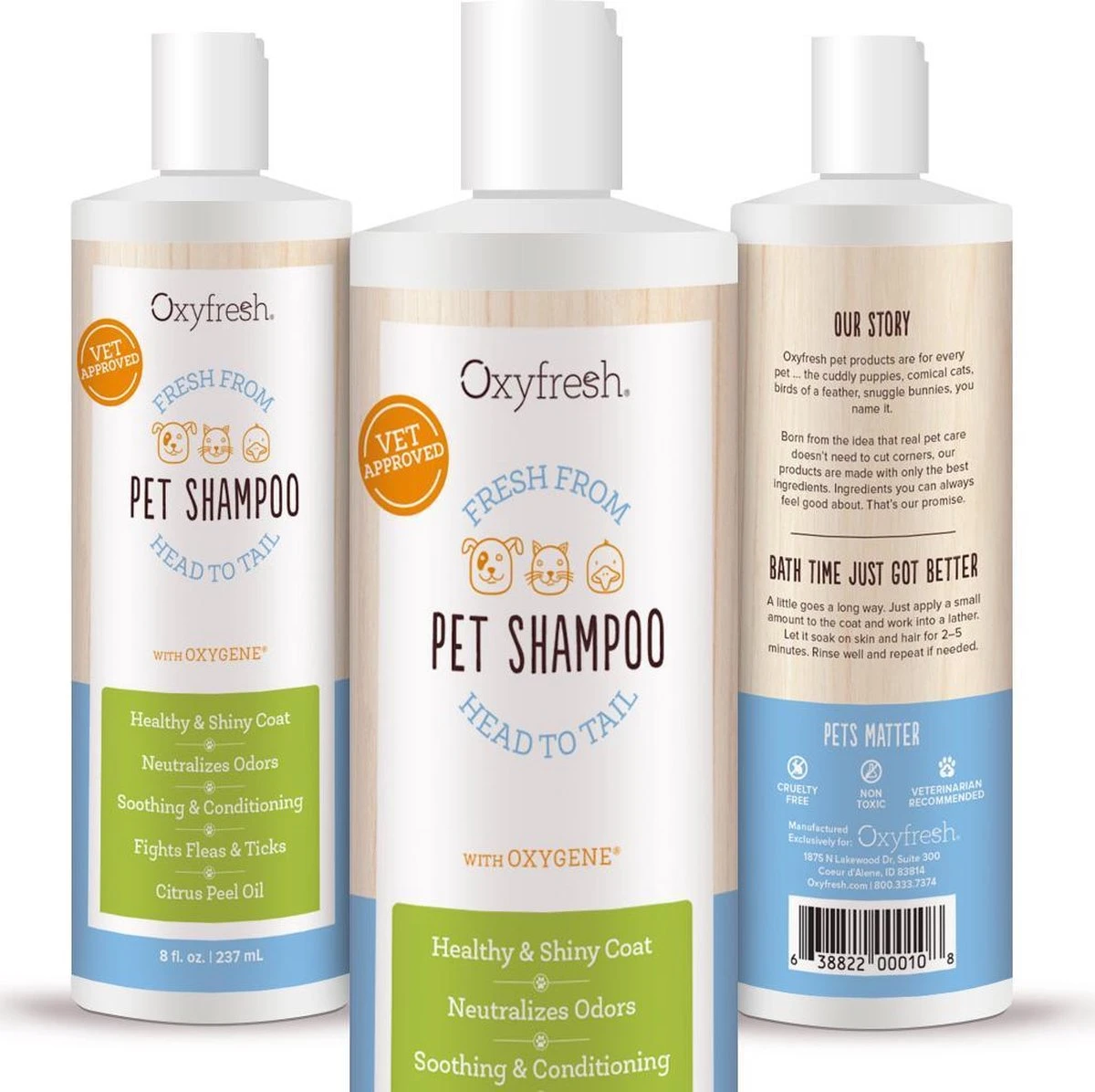 Oxyfresh Pets Hondenshampoo & Kattenshampoo - 237ml - Diervriendelijke Shampoo Voor Honden En Katten Zonder Irriterende Bestanddelen 3 Oxyfresh Pets Hondenshampoo & Kattenshampoo - 237ml - Diervriendelijke Shampoo Voor Honden En Katten Zonder Irriterende Bestanddelen