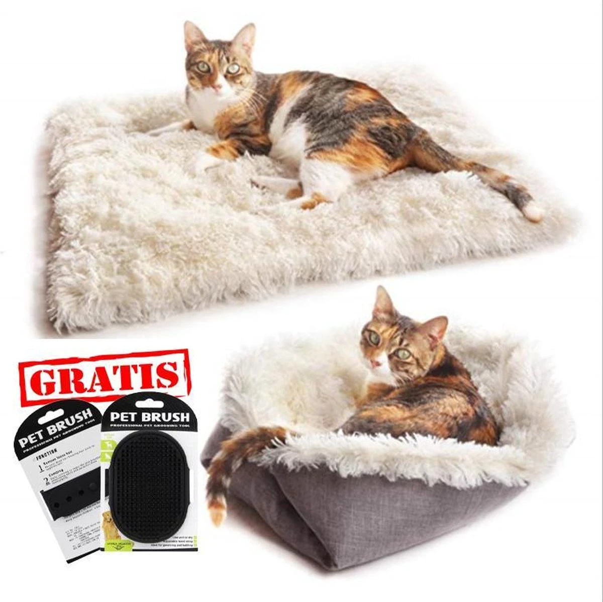 Reayou Kattenmand - Kattenkussen - Kattenbed Hondenkussen - Hondenmand - Grijs- 51 X 61 Cm 3 Reayou Kattenmand - Kattenkussen - Kattenbed Hondenkussen - Hondenmand - Grijs- 51 X 61 Cm