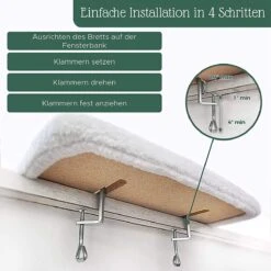 Pfotenolymp® Premium Window Baars/Krabmat Voor Katten Bij Het Raam - Vensterbank/Kattenbank Voor De Vensterbank - Zit/Ligstoel Voor Katten 10 Pfotenolymp® Premium Window Baars/Krabmat Voor Katten Bij Het Raam - Vensterbank/Kattenbank Voor De Vensterbank - Zit/Ligstoel Voor Katten -Merkloos Winkel 1200x1199 14