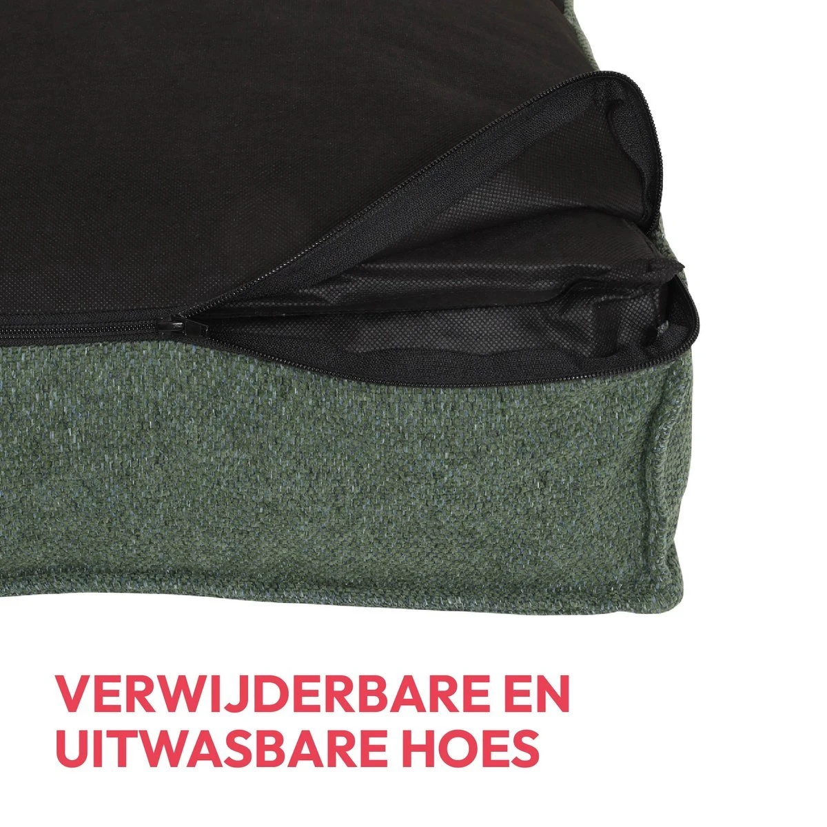 Snoozle Orthopedische Hondenmand - Zacht En Luxe Hondenkussen - Hondenbed - Wasbaar - Hondenmanden - 120 X 90 Cm - Groen 14 Snoozle Orthopedische Hondenmand - Zacht En Luxe Hondenkussen - Hondenbed - Wasbaar - Hondenmanden - 120 X 90 Cm - Groen - Afbeelding 12