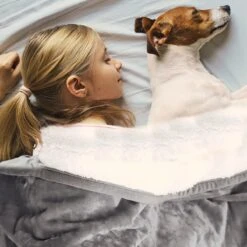 Hondendeken, Fleece, Waterdicht, Wasbaar, Hondenmat, Huisdier, Warme Zachte Deken Voor Hondendeken, Kattendeken, Deken Voor Katten En Honden, Waterdichte Deken Voor Bank, Bed, 150 X 127 Cm -Merkloos Winkel 1200x1200 1094