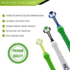 Merkloos Tandenborstel - Voor Huisdieren - Honden - 3 Zijdig - Multi-Hoek - Schoonmaken - Tanden - Slechte Adem - Tandsteen - Tandenborstel - Gezondheid - Blauw -Merkloos Winkel 1200x1200 1140