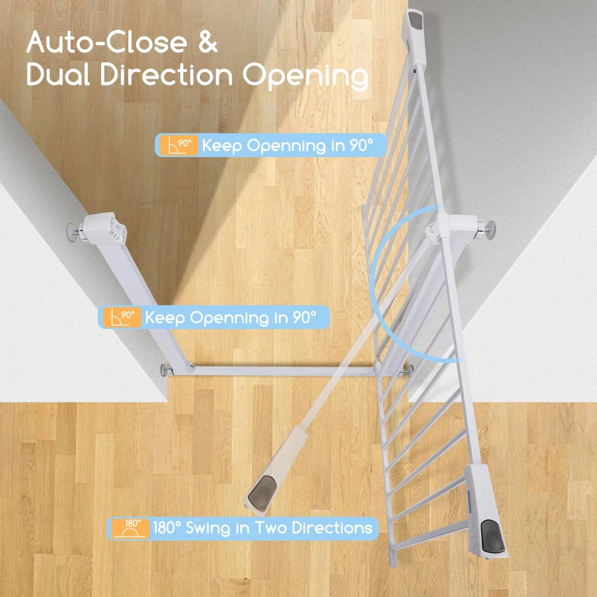 Nobleza 47B4V - Hondenhek - Metaal - H76 X L75-82 Cm - Wit 5 Nobleza 47B4V - Hondenhek - Metaal - H76 X L75-82 Cm - Wit - Afbeelding 3