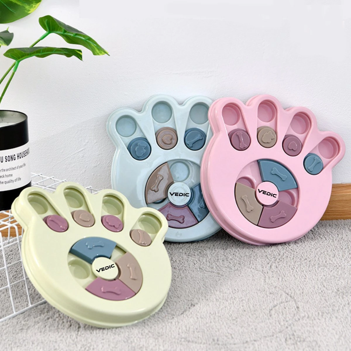 VEDIC® - Hondenpuzzel Hondenpoot Blauw - Intelligentiespeelgoed - Verschuifbare Verstopplekken - 23x23cm 6 VEDIC® - Hondenpuzzel Hondenpoot Blauw - Intelligentiespeelgoed - Verschuifbare Verstopplekken - 23x23cm - Afbeelding 4