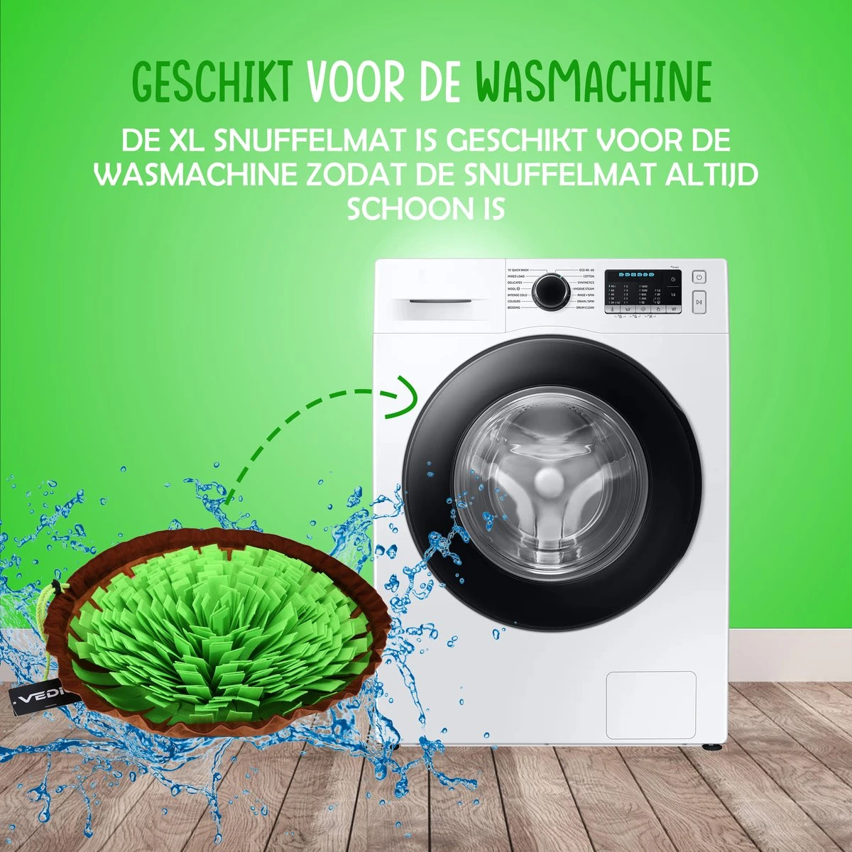 VEDIC® - XL Snuffelmat Groen/Bruin - Hondenspeelgoed- Antischrok - 45 CM - Hondenspeelgoed - Honden En Katten - Intelligentie - Slow Feeder - Voerbak 7 VEDIC® - XL Snuffelmat Groen/Bruin - Hondenspeelgoed- Antischrok - 45 CM - Hondenspeelgoed - Honden En Katten - Intelligentie - Slow Feeder - Voerbak - Afbeelding 5