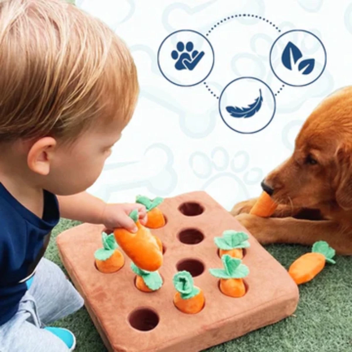 Snuffelmat Hond – Denkspel Hond – Honden Speelgoed – Hondenspel – Wortelveld 10 Snuffelmat Hond – Denkspel Hond – Honden Speelgoed – Hondenspel – Wortelveld - Afbeelding 8