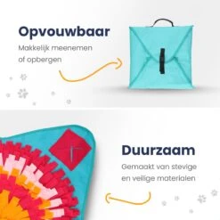 Snuffelmat 70x70cm Inclusief Rubberen Massage Bal & E-book - Speelmat Hond - Denkspel Hond - Puppy Speelgoed - Anti Schrok Mat - Honden Snoepjes - Cadeau Tip -Merkloos Winkel 1200x1200 1399