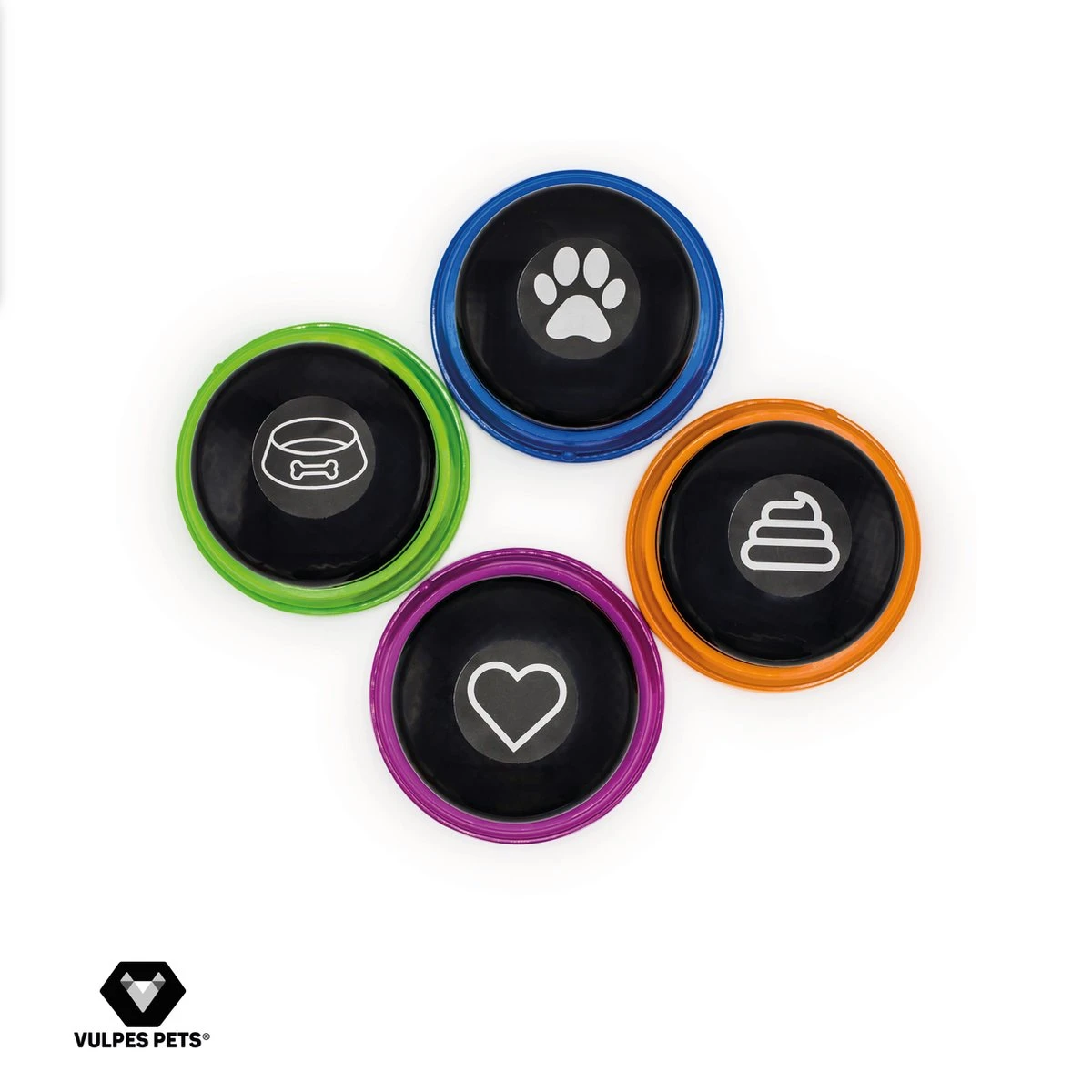 Vulpes Pets® PRO Praatknop Voor Honden Met Speelmat - Dogbuttons - Laat Uw Huisdier Spreken - Hondenspeelgoed - Honden Training - Inclusief E-Book En Speelmat 11 Vulpes Pets® PRO Praatknop Voor Honden Met Speelmat - Dogbuttons - Laat Uw Huisdier Spreken - Hondenspeelgoed - Honden Training - Inclusief E-Book En Speelmat - Afbeelding 9