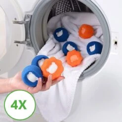 Merkloos Wasdrogerbollen - Haarverwijderaar Huisdieren - Haarvanger Wasmachine - Wasbollen - Drogerbollen - 4 Keer -Merkloos Winkel 1200x1200 144
