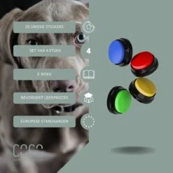 Comfort Company Praatknop Hond | Dogbuttons – Honden Speelgoed | Honden Speelgoed Intelligentie | 4 Stuks | Agility Voor De Hond | 30 Seconden Opnamen | Honden Training 12 Comfort Company Praatknop Hond | Dogbuttons – Honden Speelgoed | Honden Speelgoed Intelligentie | 4 Stuks | Agility Voor De Hond | 30 Seconden Opnamen | Honden Training -Merkloos Winkel 1200x1200 1441
