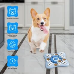 Honden Speelgoed Intelligentie – Hondenpuzzel - Interactieve Training – Voorkomt Verveling – 16 Vakjes – 11 Verplaatsbare Schuifjes - Denkspelletjes Voor Honden - Anti Schrokbak Hond – LumifyMe -Merkloos Winkel 1200x1200 1460