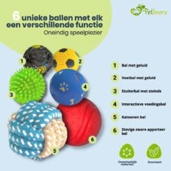 Petloverz Ballen Set - Honden Speelgoed - Intelligentie - Ballen - 6 Stuks 11 Petloverz Ballen Set - Honden Speelgoed - Intelligentie - Ballen - 6 Stuks -Merkloos Winkel 1200x1200 1581