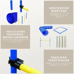Agility Voor De Hond - Agility Set- Hondentunnel 300 Cm- Slalom Set - Horde - Startveld - Honden Behendigheidsset - 16 Delig - Tunnel - Slalom - Horde - Agility Set Voor De Hond - Agility Set -Merkloos Winkel 1200x1200 1620