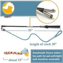 CF Pack - Hond Buitenspeelgoed Actief Behendigheid Touw Dog Flirt Pole Flirtpole Toy Tug Tease Wand Non-Bungee Cord Dog Toy For Fun Obedience Training Extandable Toy Honden Speelgoed Hondenspeelgoed Behendigheidspeelgoed -Merkloos Winkel 1200x1200 1641