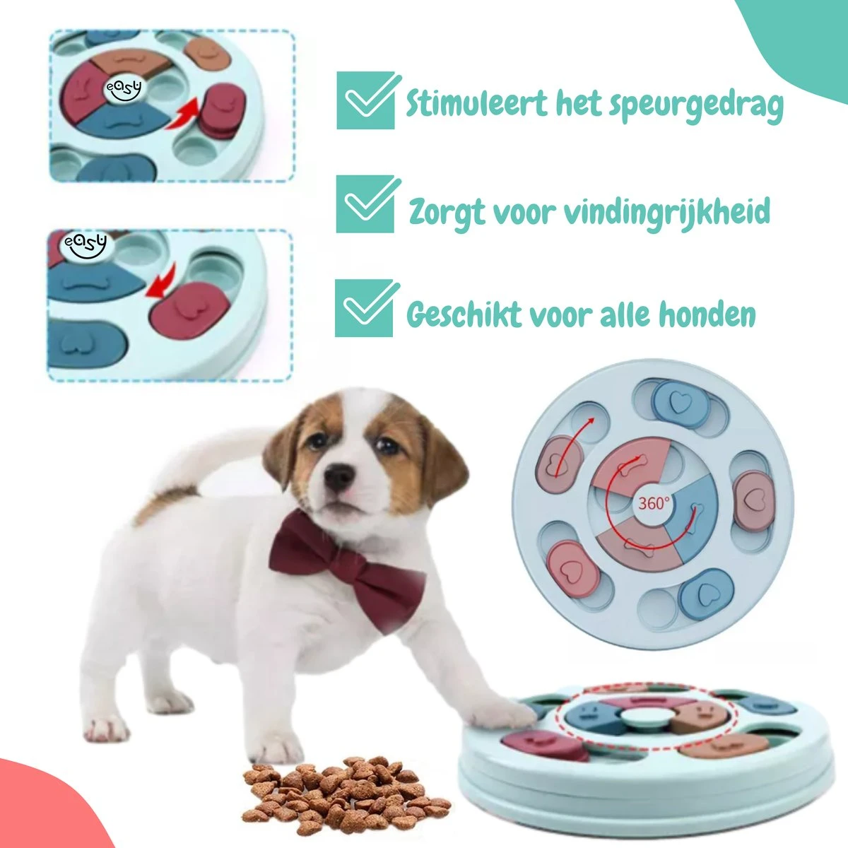 Hondenpuzzel Blauw - Honden Speelgoed - Honden - Hondenbrokken - Hondenspeelgoed - Interactief Spel Voor Honden - Intelligentie Spel - Snuffelmat - Snuffelmat Hond - Hondenspeeltjes - Intelligentie - Hond Speelgoed 4 Hondenpuzzel Blauw - Honden Speelgoed - Honden - Hondenbrokken - Hondenspeelgoed - Interactief Spel Voor Honden - Intelligentie Spel - Snuffelmat - Snuffelmat Hond - Hondenspeeltjes - Intelligentie - Hond Speelgoed - Afbeelding 2