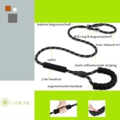 1FORME Hondenriem 15-30kg - Sliplijn Hond REFLECTEREND 2m, Ø 1.2cm - Jachtlijn 2 Ergonomische Handvaten - Dubbel Stop -Merkloos Winkel 1200x1200 1730