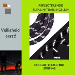 1FORME Hondenriem 15-25kg - Sliplijn Hond REFLECTEREND 2m, 1cm Ø - Jachtlijn 2 Ergonomische Handvaten - Dubbel Stop -Merkloos Winkel 1200x1200 1750
