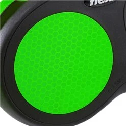 Flexi New Neon Tape - Hondenriem - Zwart/Groen - M - 5 M - (<25 Kg) -Merkloos Winkel 1200x1200 1782