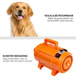 Krachtige Hondenföhn/ Waterblazer Met Draaiknop Om Overtollig Water En Stof Snel Uit De Vacht Te Blazen | Verstelbare Vermogen Standen (500W Tot 2200W) En Verstelbare Temperatuur - Type B Oranje 16 Krachtige Hondenföhn/ Waterblazer Met Draaiknop Om Overtollig Water En Stof Snel Uit De Vacht Te Blazen | Verstelbare Vermogen Standen (500W Tot 2200W) En Verstelbare Temperatuur - Type B Oranje -Merkloos Winkel 1200x1200 281