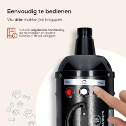 MiMOPETS® Hondenföhn Met 4 Opzetstukken – Waterblazer Voor Honden Met Geluiddemper -Hondendroger - Zwart -Merkloos Winkel 1200x1200 323