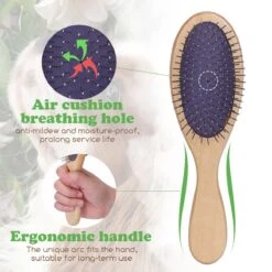 Merkloos Nobleza Dierenborstel - Hondenborstel - Kattenborstel - Tweezijdig - Dubbelzijdig - Hout - Maat L -Merkloos Winkel 1200x1200 35