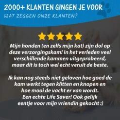 Woodoro 2-Zijdige Kattenkam Voor Ondervacht - Voorkomt Haaruitval - Verwijdert Klitten 17 Woodoro 2-Zijdige Kattenkam Voor Ondervacht - Voorkomt Haaruitval - Verwijdert Klitten -Merkloos Winkel 1200x1200 382