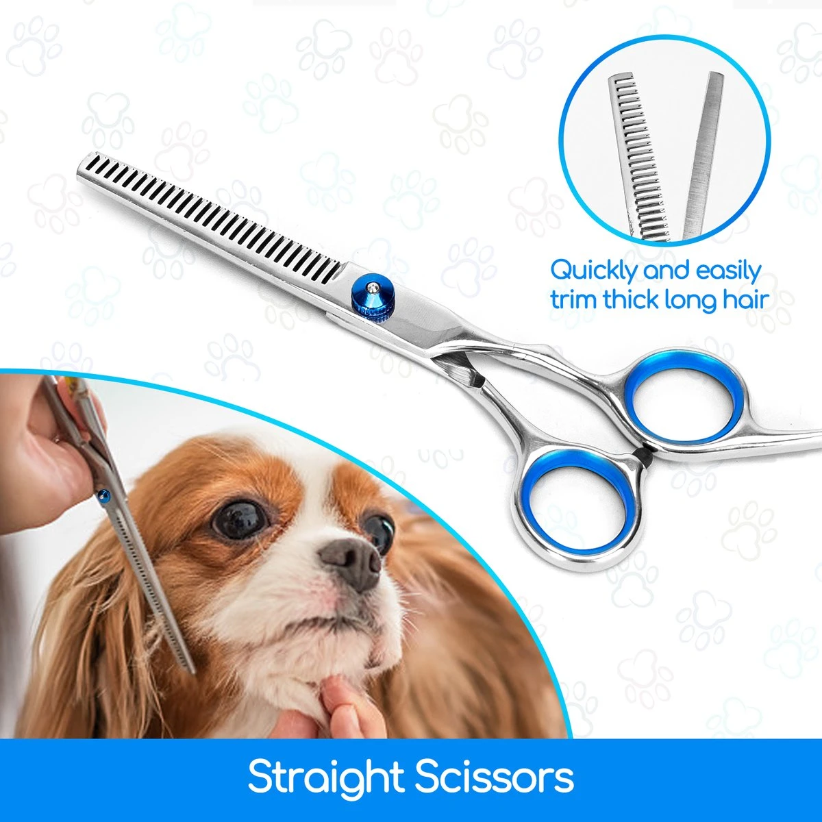 Nobleza Vachtscharen En Kam Set - Scharen Set - Vachtverzorging Set - Scharen Set Voor Honden En Katten 7 Nobleza Vachtscharen En Kam Set - Scharen Set - Vachtverzorging Set - Scharen Set Voor Honden En Katten - Afbeelding 5