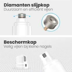 Auronic Elektrische Nagelvijl - Voor Dieren - Oplaadbaar - Draadloos - Diamant Vijlkop - Hond/Katten - Wit 19 Auronic Elektrische Nagelvijl - Voor Dieren - Oplaadbaar - Draadloos - Diamant Vijlkop - Hond/Katten - Wit -Merkloos Winkel 1200x1200 443