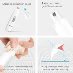 Auronic Elektrische Nagelvijl - Voor Dieren - Oplaadbaar - Draadloos - Diamant Vijlkop - Hond/Katten - Wit 21 Auronic Elektrische Nagelvijl - Voor Dieren - Oplaadbaar - Draadloos - Diamant Vijlkop - Hond/Katten - Wit -Merkloos Winkel 1200x1200 445